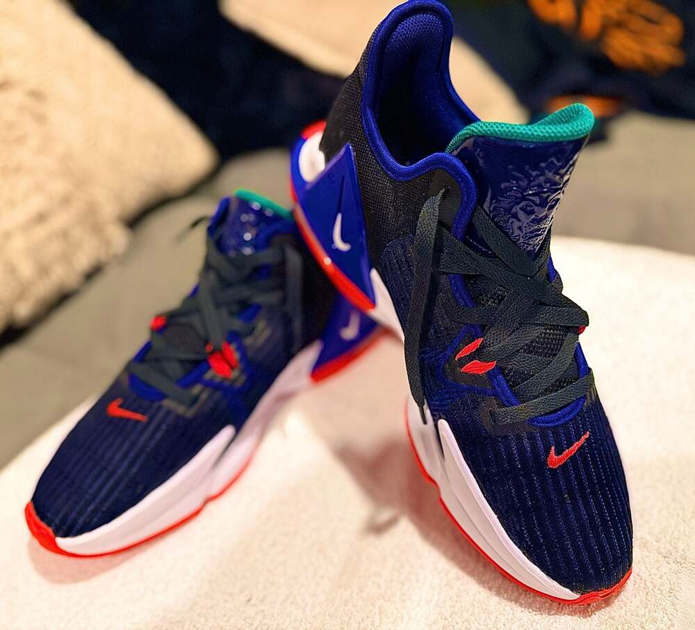 Nike LeBron Witness 6 Black Deep Royal Blue Siren Red Basketball Shoes